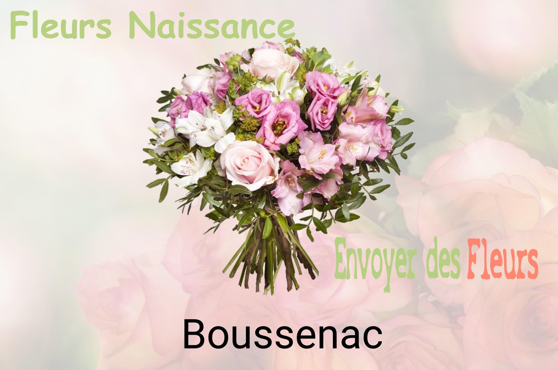 Bouquet de fleurs de naissance livré à Boussenac
